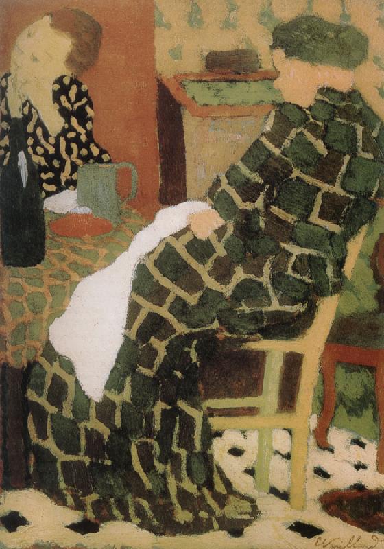 Edouard Vuillard Table of the mother and daughter